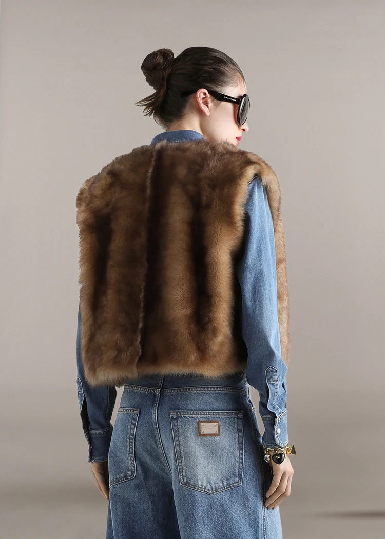 Fur Vest Back